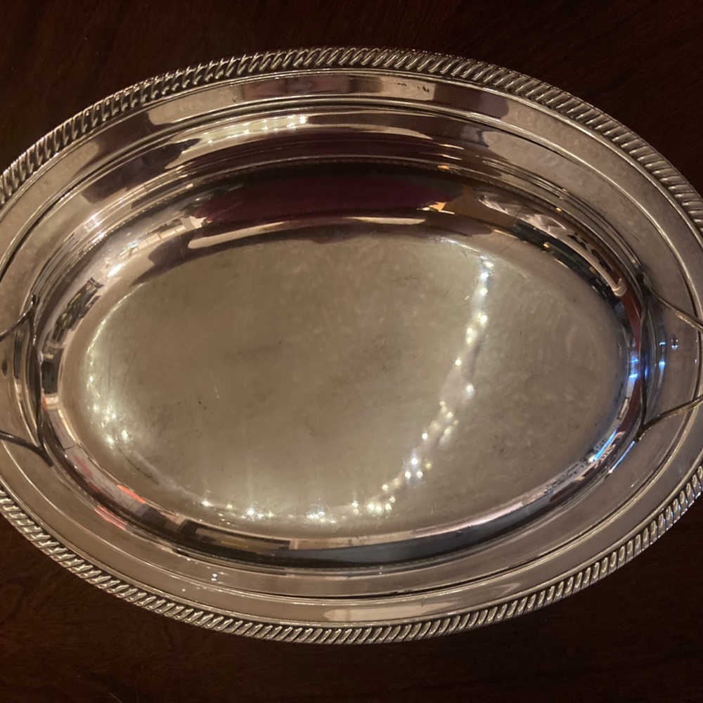 Serving Dish Covered Double Handle Castelton International Silver Co